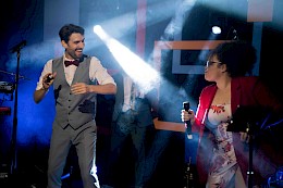 Coffee Tone band performing live at a corporate event